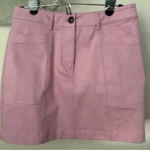 Boden Pink Denim Short Skirt Size 8P